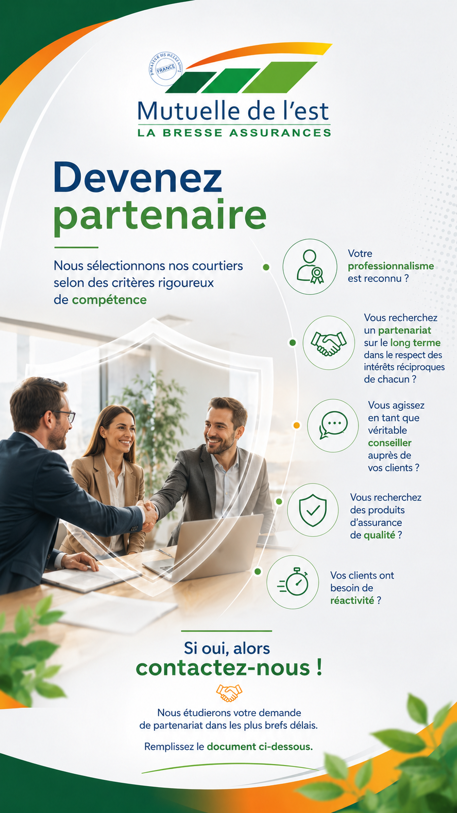 Devenez partenaire de la MUTUELLE DE L’EST « La Bresse Assurances »